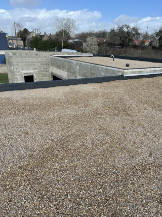 Terrasse inaccessible gravillonnée - Maison individuelle